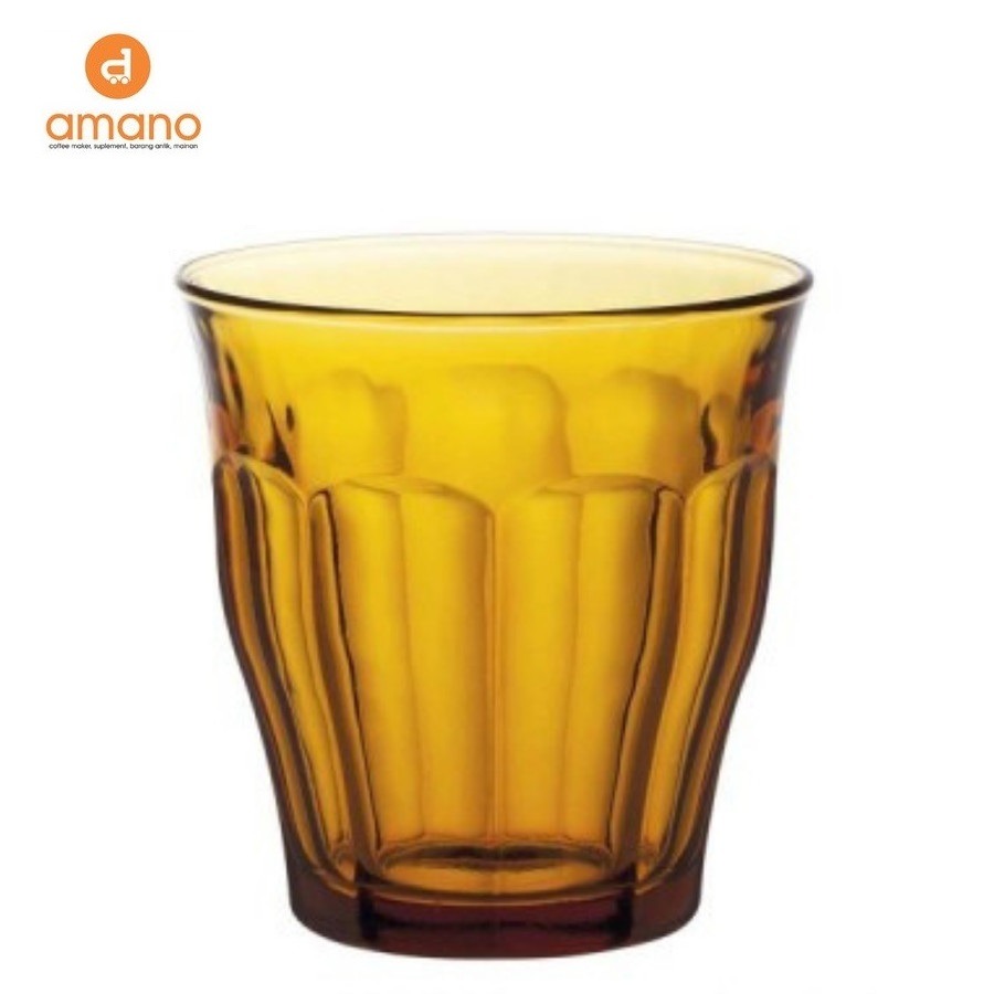 DURALEX PICARDIE AMBER TUMBLER GELAS COFFEE TEA GLASS SLOKI KACA 25CL
