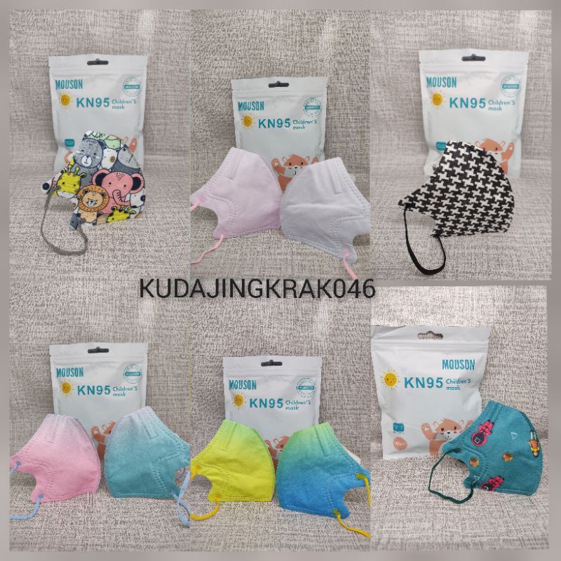 MASKER ANAK KF94 / KN95 MOUSON ISI 10PCS