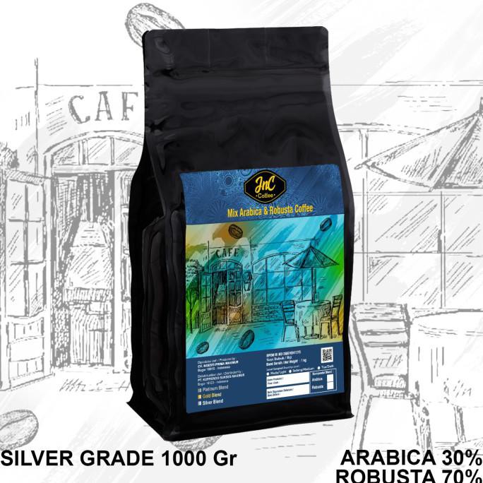 

Cuci Gudang Awal Tahun JnC House Blend Silver 1 KG 30% Arabica 70% Kopi Biji Robusta - Biji Sangrai