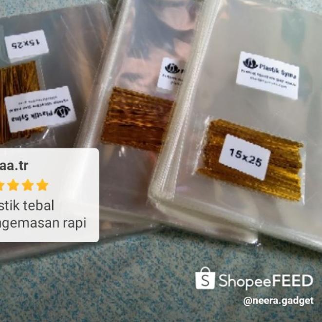 

❈ Lebar 12-15. Plasyina - Plastik Souvenir Siap Pakai. Tebal, Bening & Berkilau ➼