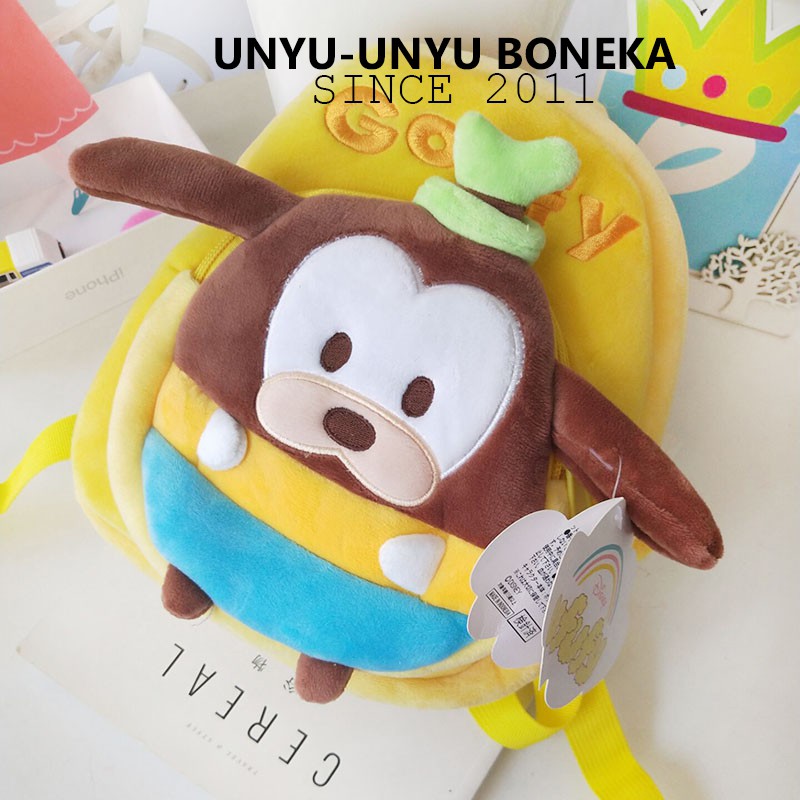 tas ransel tsum-tsum anak boneka ufufy disney baby shark chip alpukat pink panther dinosaurus hiu