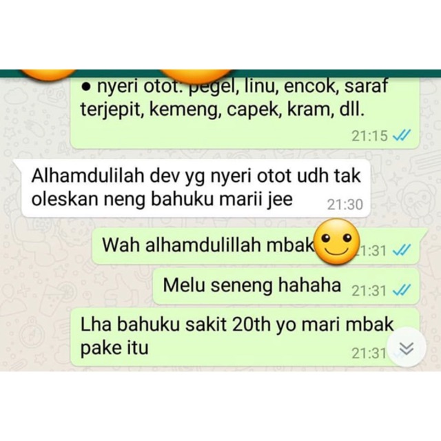 NYERI OTOT AKUT Essential Oil + Evoo minyak zaitun. Obat herbal alami anak