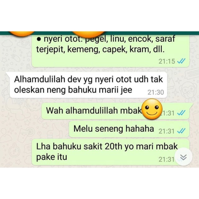 NYERI OTOT AKUT Essential Oil + Evoo minyak zaitun. Obat herbal alami anak