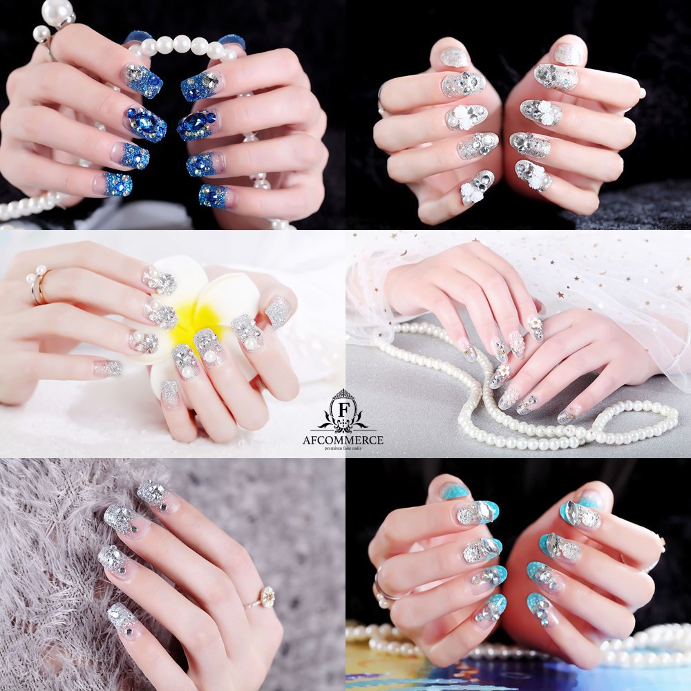 KUKU PALSU FAKE NAILS 3D FOR WEDDING (BOX) AFCOMMERCE PART III