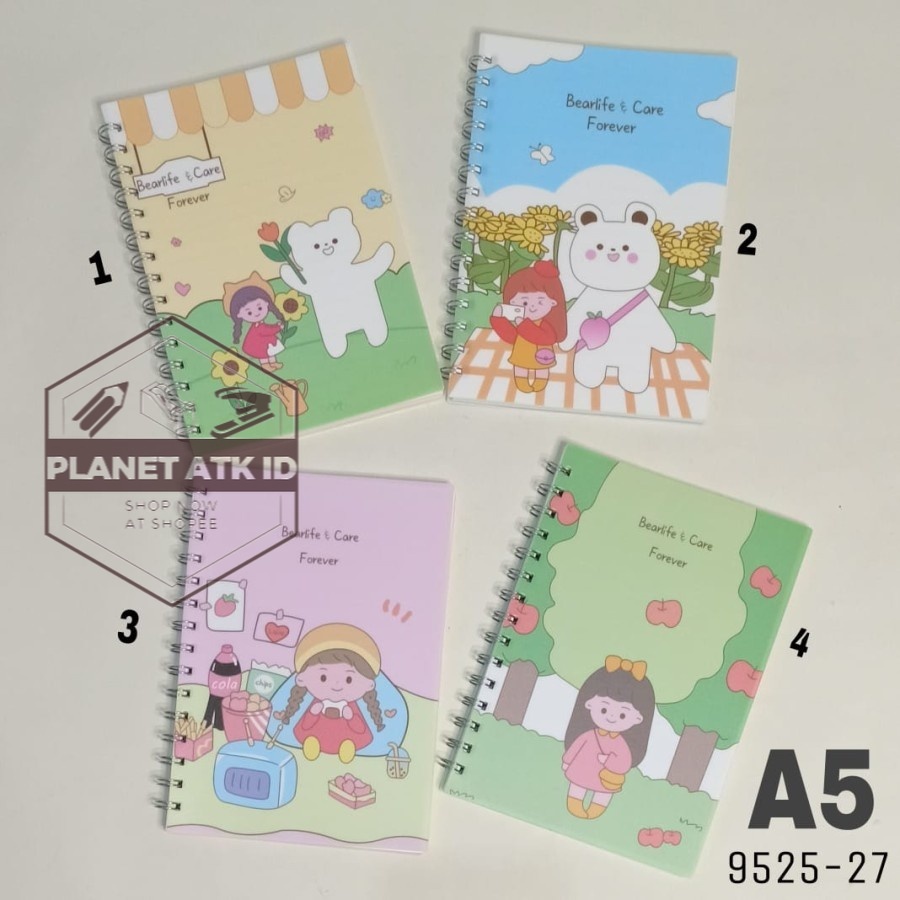 

Notebook Spiral A5-70Lbr/Buku Spiral/Ring Book/Diary/Agenda/Jurnal