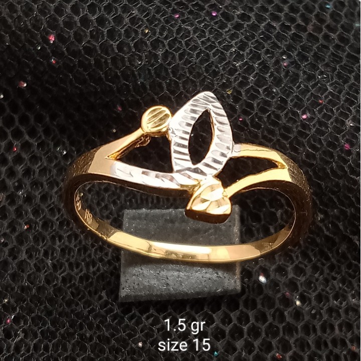 Cincin Emas 17K - 1.5 gr Kadar 750 - 1533