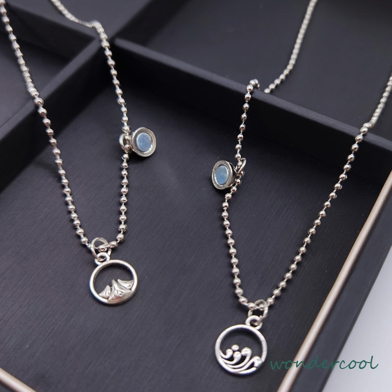 2 Pcs/set Fashion Satu Sama Lain Magnetik Pasangan Kalung Perhiasan Pria Dan Wanita Pasangan Hadiah Hari Valentine-Won