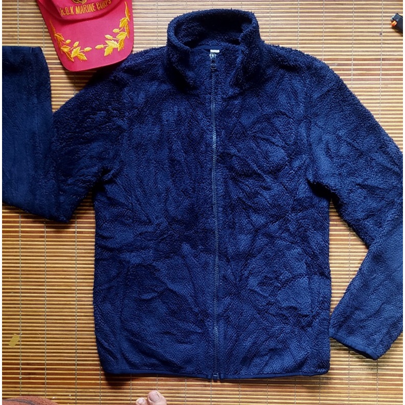 jaket sherpa uniqlo