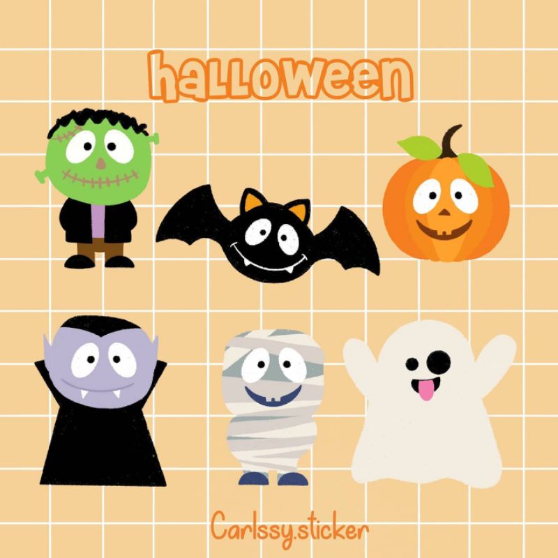 

Sticker Nama Custom - Haloween