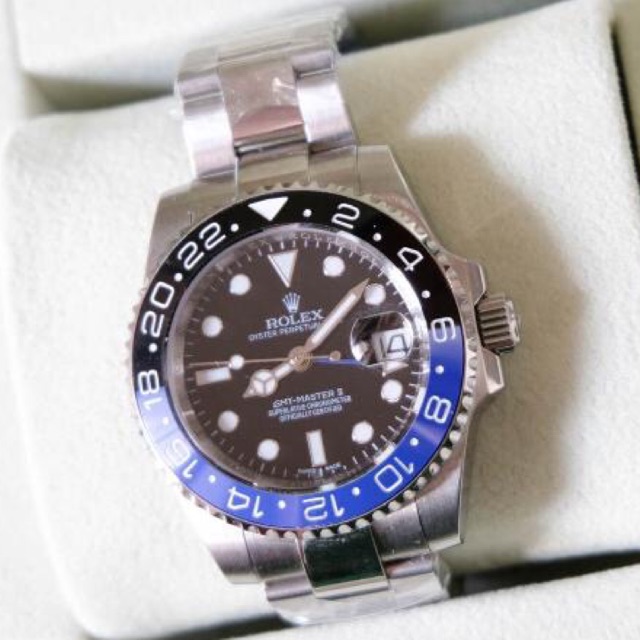 Jam Tangan Rolex GMT Master II Automatic Clone Replika Watch BNIB Mirror Quality 1:1 Grade ORI