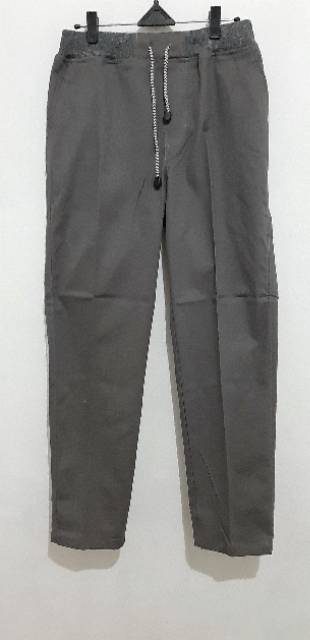 CELANA CHINO PANJANG PINGGANG KARET RIP BAHAN MELAR ( BISA COD )