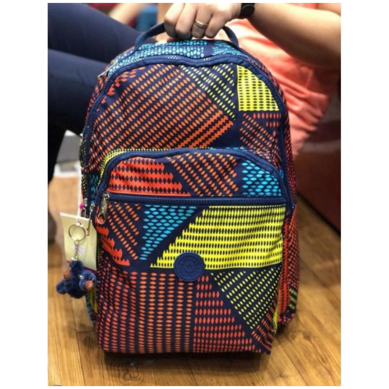 Termurah |  TAS RANSEL KIPLING MOTIF "JUMBO" 4ruang KP625 | Tas Keren