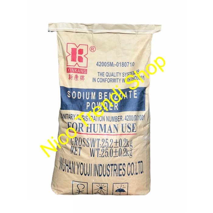 

Ds11D Sodium Benzoat / Natrium Benzoat Pengawet Makanan 1Kg G6B040B