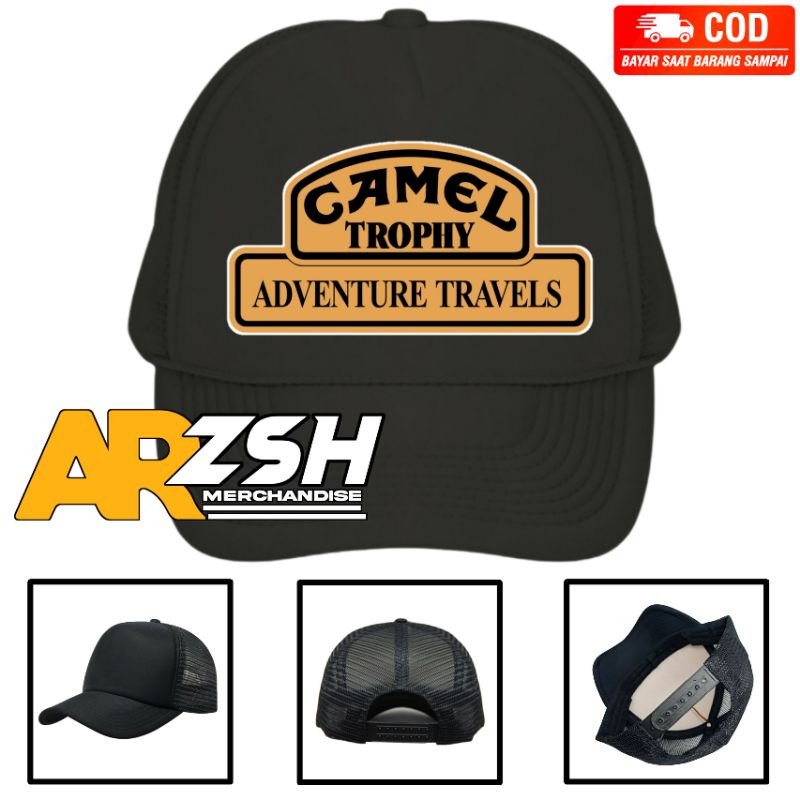 Topi Camel Adventure Travel Trucker Jaring - Topi Trucker Jaring Camel Adventure