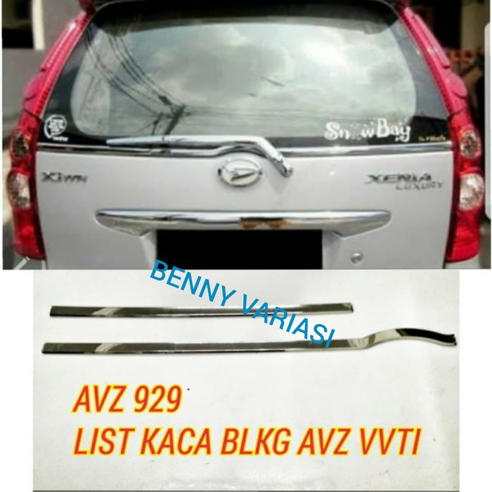List Kaca Belakang Chrome Avanza Xenia Lama 2005-2011