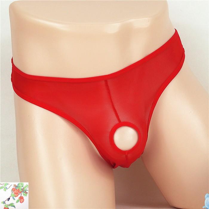 Viol Celana Dalam Pria Sexy Open Transparan Underwear Boxer Celana Y050