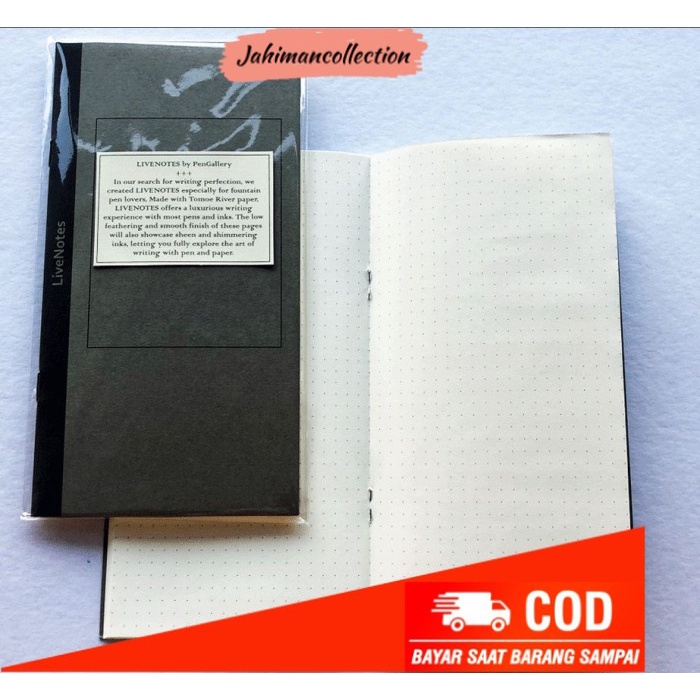 

✨ BISA COD ✨ Tomoe River 68gsm Traveller's Note Notebook Refill Midori MD TN - Orange
