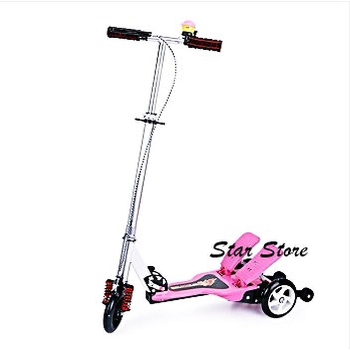 {sepatu roda 0606} Skuter Anak Double Pedal V Type murah/bagus/mantap