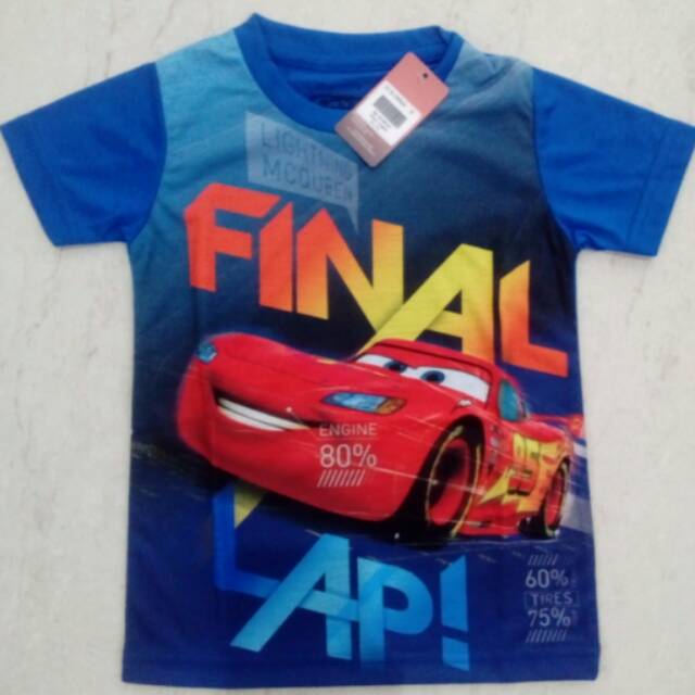13 cars final 436 disney original murah kaos anak laki printing