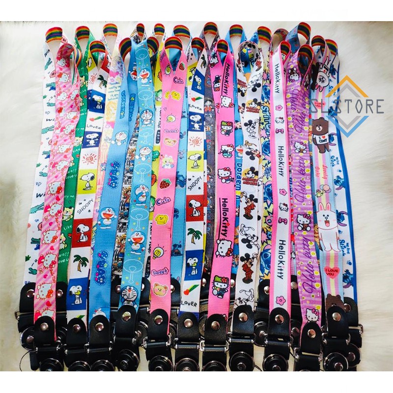 Tali Gantungan HP/Handphone/Kunci/Kartu Nama/Bisa di Leher Motif cartoon 1 BT