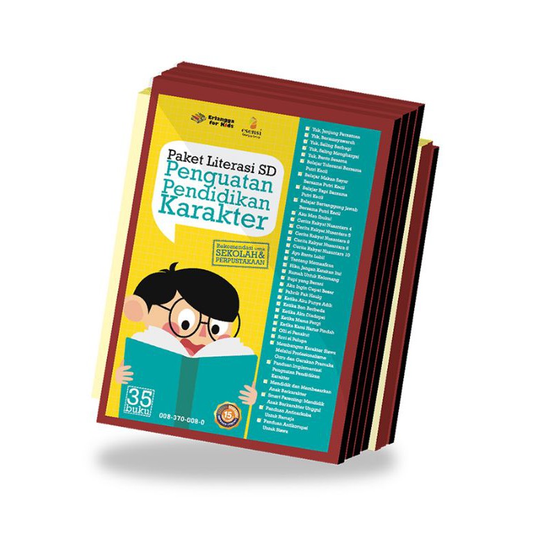 PAKET LITERASI SD: PENGUATAN PENDIDIKAN KARAKTER (terdiri 35 buku)