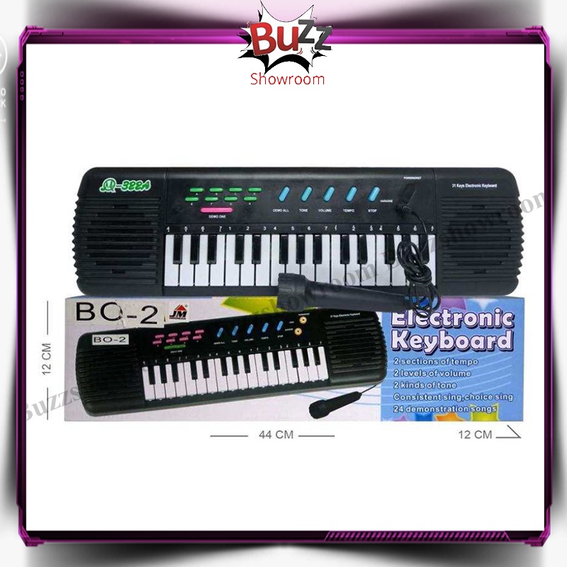 Electronic Keyboard 31 Keys Mainan Anak Edukasi Piano Mic Key