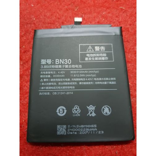 Baterai Xiaomi Redmi 4A / BN30 Original 100%