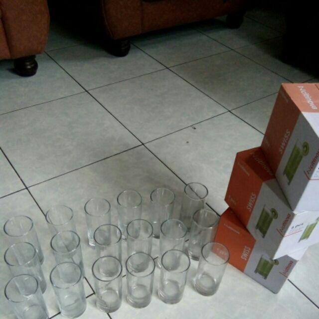Termurah Gosend Aja Gelas Kaca Ely Citinova 6pc 1set / Gelas Jus / Gelas Murah