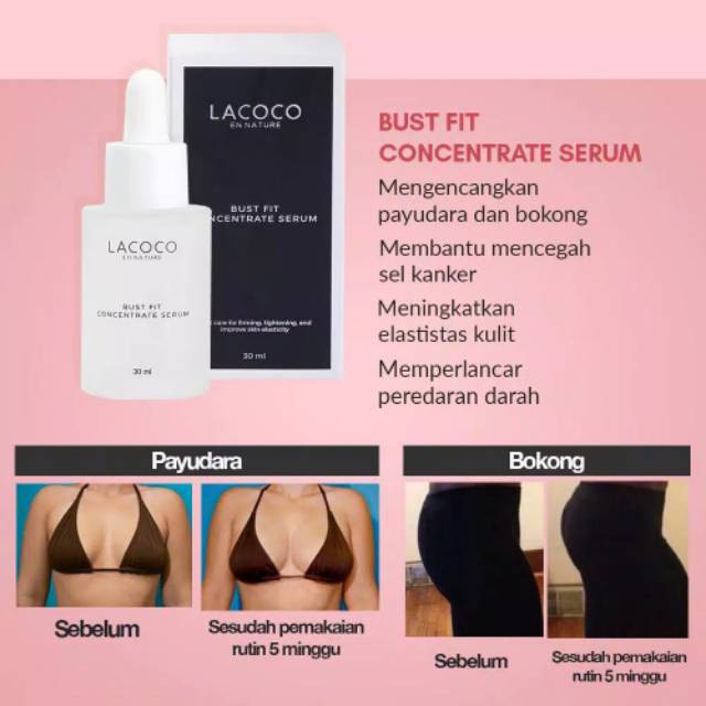 LACOCO BUST FIT  PEMBESAR PAYUDARA DAN BOKONG /  PANTAT ORIGINAL NASA     Buruan