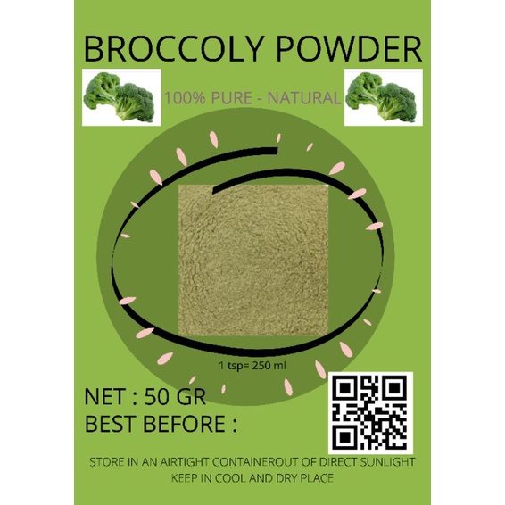 

BROCCOLI POWDER PURE 50GR
