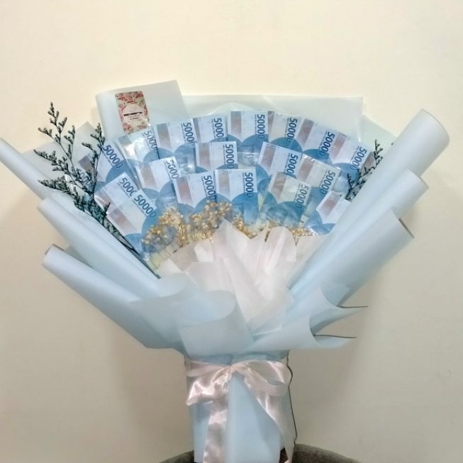 

Angpao kekinian (Buket Uang Pecahan 50 ribuan)