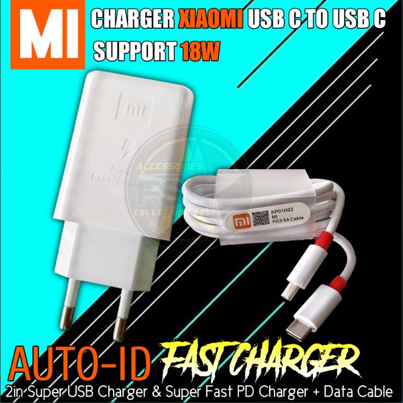 CHARGER XIAOMY MO-605 USB TYPE C FAST CHARGING QUALCOM 3.0A