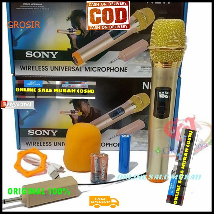 G28 Sony Mic Wireless uhf cas Single baterai charger mik wireles pro karaoke mikrophone microphone casan audio sound vokal vocal professional panggung dj studio  sistem CAS CASAN BISA DIGUNAKAN KE SEGALA ALAT AUDIO  1bh microphone wireless 1bh transmiter