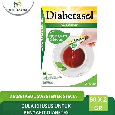 

Diabetasol No Calorie Sweetener Stevia 50 X 2gr