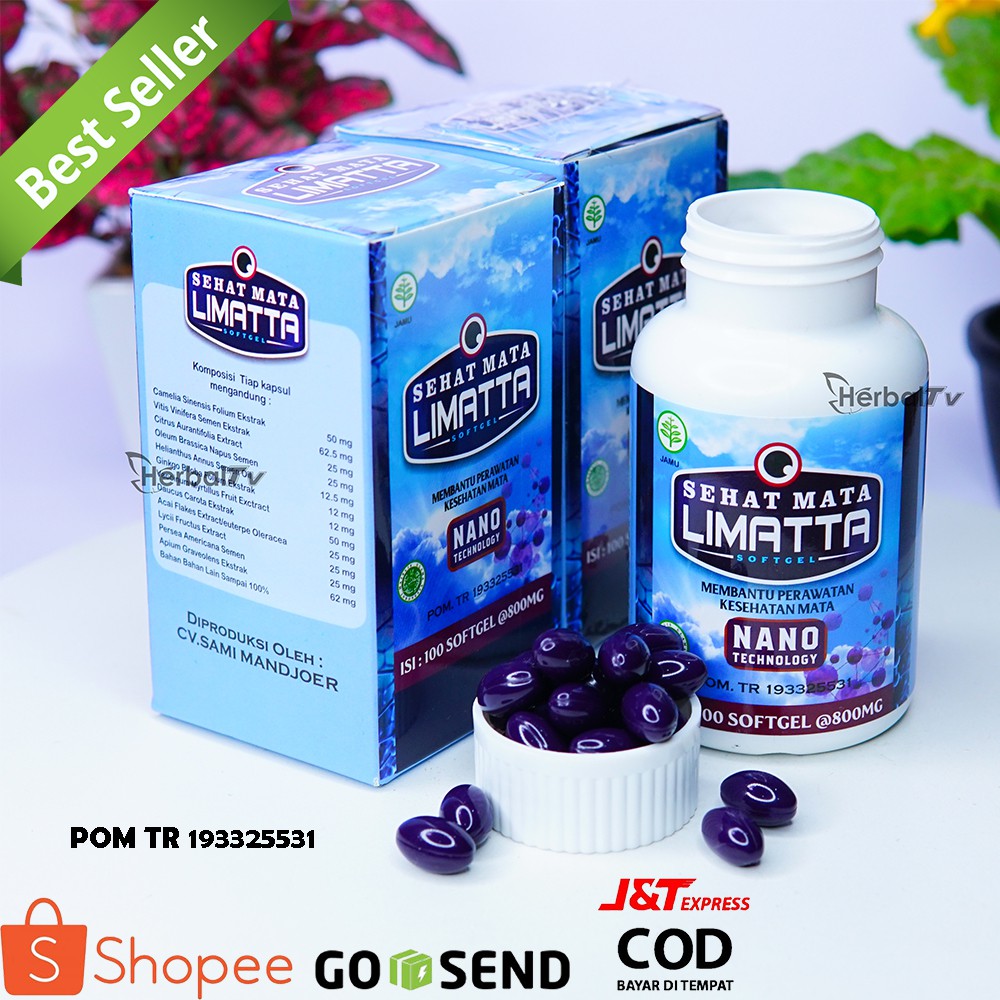 Sehat Mata Limatta Softgel - Herbal Khusus Untuk Keluhan Mata - With Nano Technology