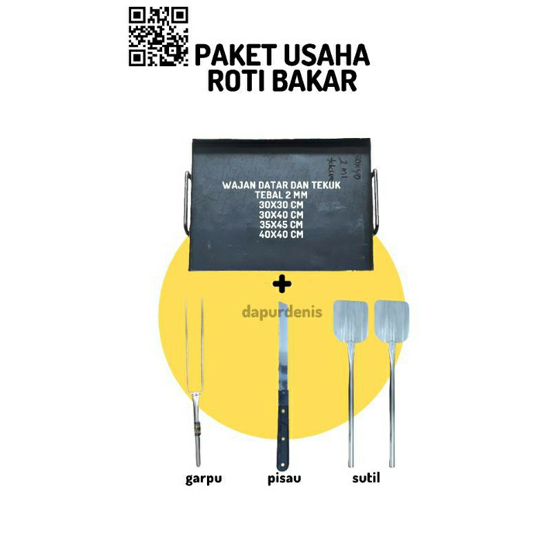 [2mm] Wajan Datar / Wajan Baja Kuat / Wajan Anti Lengket / Wajan Roti Bakar / Martabak / Roti John /