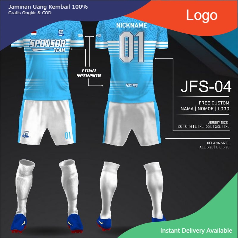 Setelan Jersey Bola ,setelan kaos dan celana jersey bola futsal