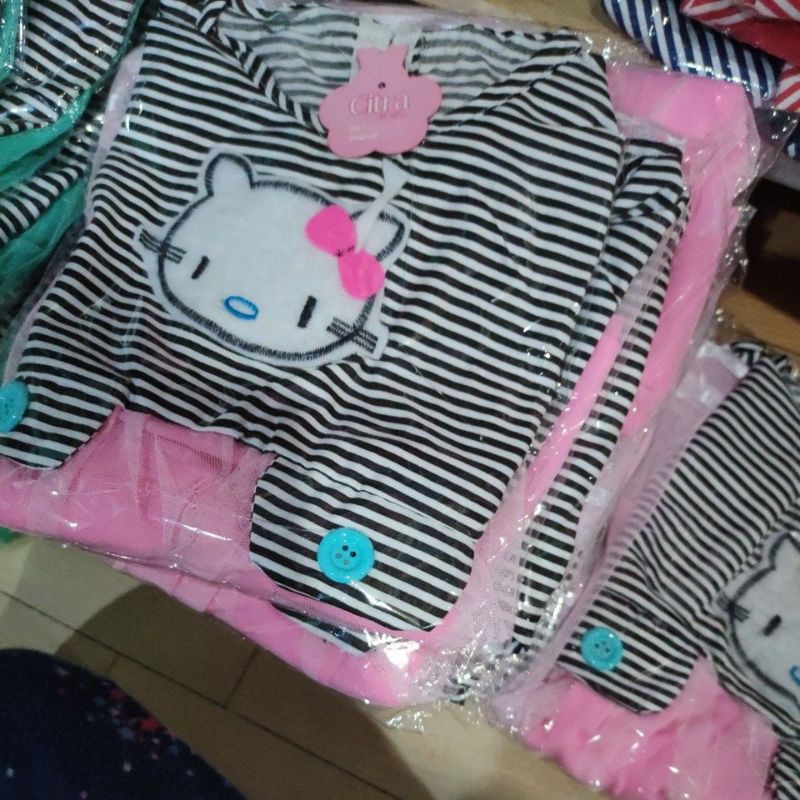 Dress anak cewek perempuan 1 2 tahun gaun anak perempuan hk anak hellokitty