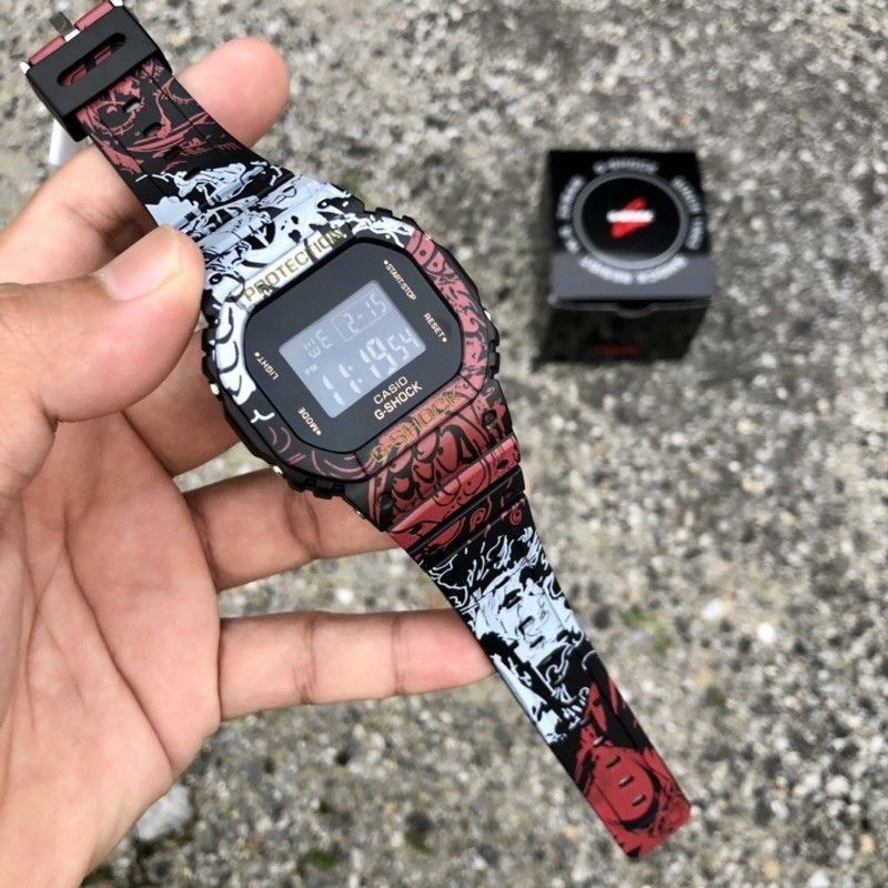 Jam Tangan Pria Wanita Gshock Casio Dw5600 Gshock Motif One Piece