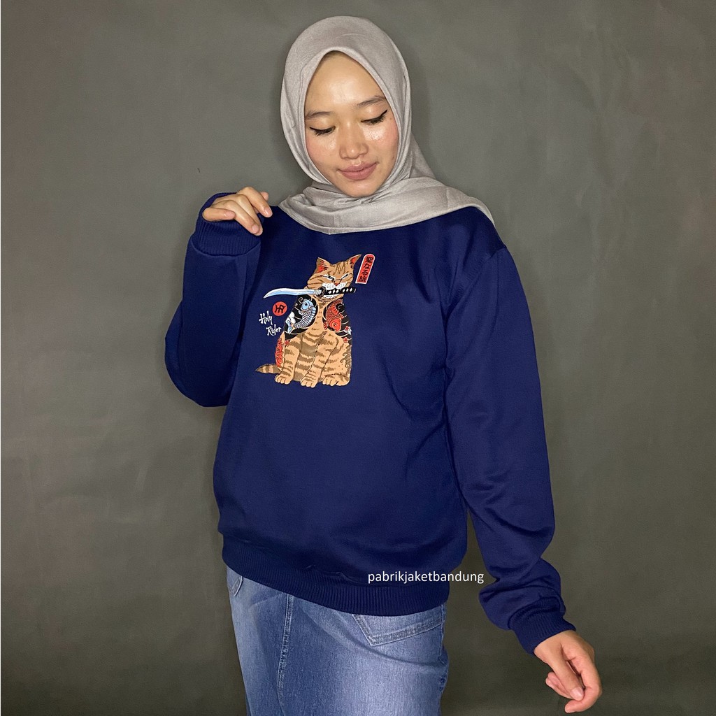 Cat Sweatshirt Holyrider // Sweatshirt Basic fashionable