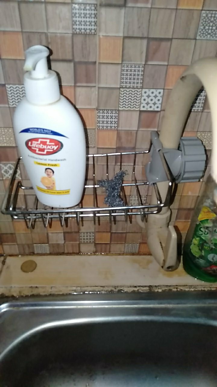 Rak Gantungan Barang & Sabun Keran Air Peralatan Dapur