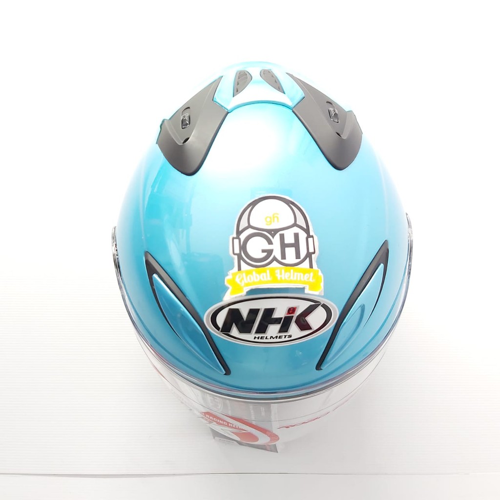 HELM HALF FACE NHK R6 NHK R-6 SOLID ICE BLUE