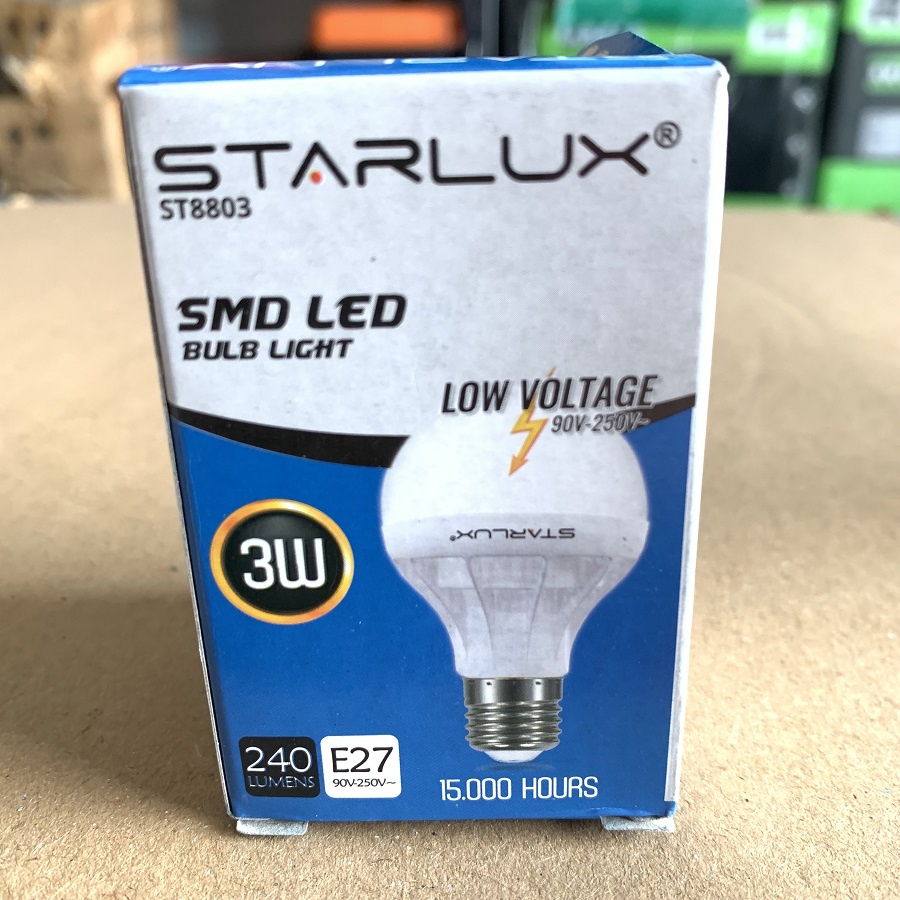 LAMPU BOHLAM LED STARLUX 3W 3WATT LAMPU TIDUR LAMPU BELAJAR