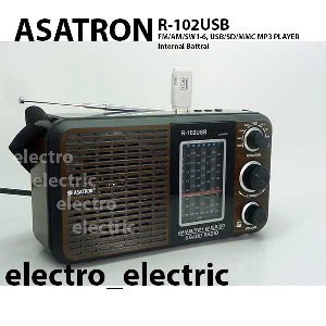 Radio Asatron R 102USB FM AM SW1 6 INTERNAL BATTRAI Murah