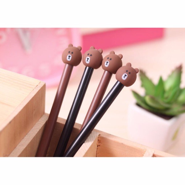 

Pulpen Gel Cute Brown 0,38mm