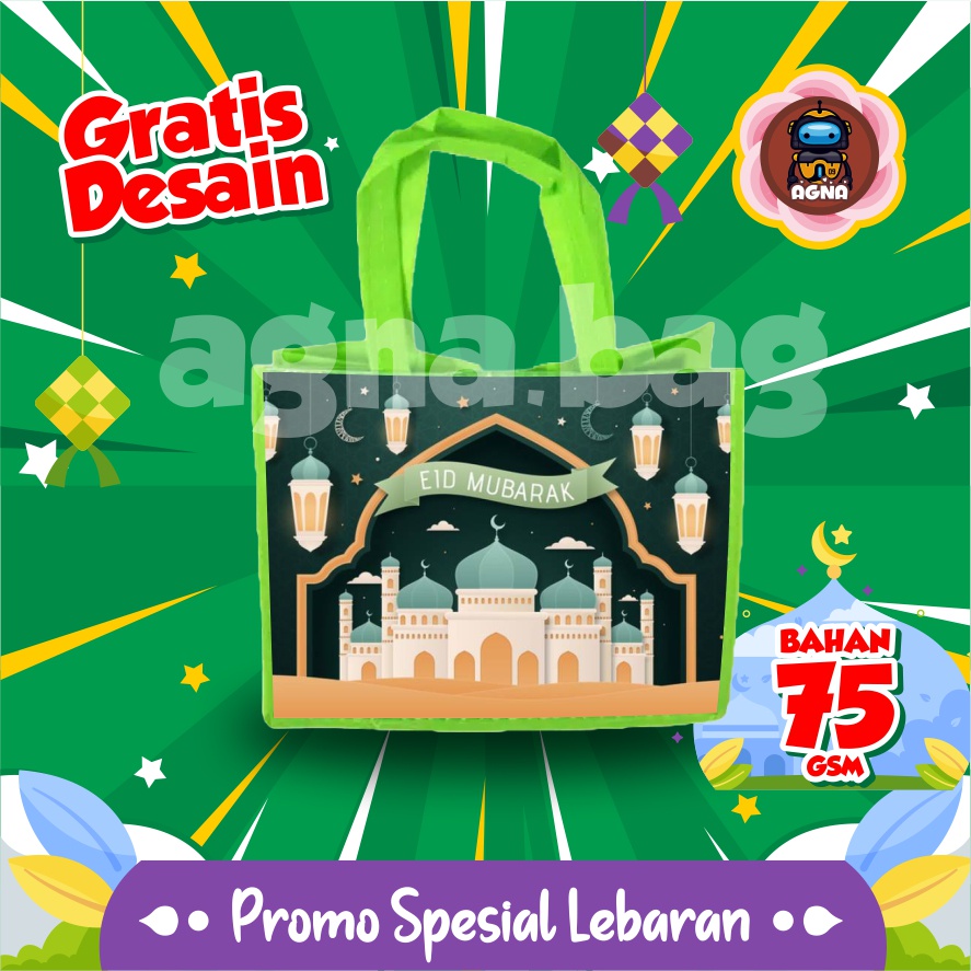 

Tas Parcel Lebaran Goodie Bag Hantaran Lebaran Tas Parsel Lebaran Murah ukuran Sedang (25x30cm sisi 20cm)