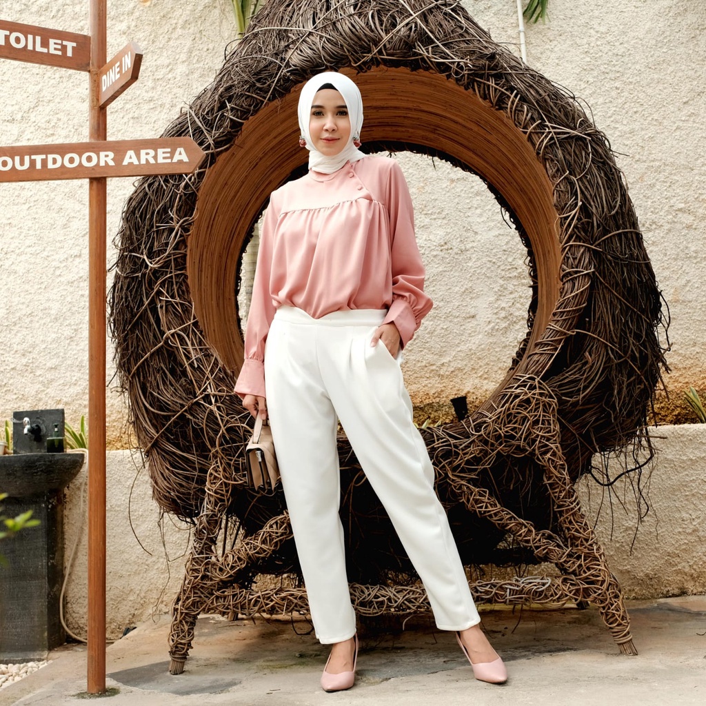 SHEZA BUTTON SHIRT / ATASAN / TOP / ATASAN KERJA / BLOUSE