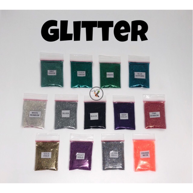 GLITTER HALUS POWDER 5 gr GLITTER BUBUK | BUBUK GLITTER | HIASAN SLIME | DIY | GLITTER HALUS
