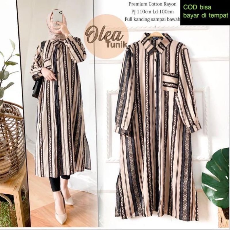 MODEL OLEA TUNIK TERBARU 2020/PAKAIAN WANITA TERKINI