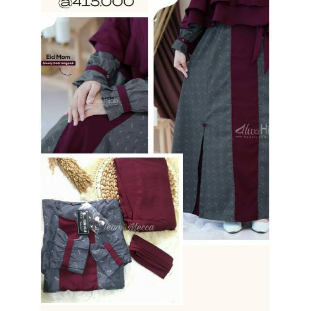 Eid mom set , original by Alwa hijab. Ready size S & L